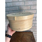 Vern's Cheese Inc Chilton Wisconsin Wis Wooden Cheese Round Container 11"
