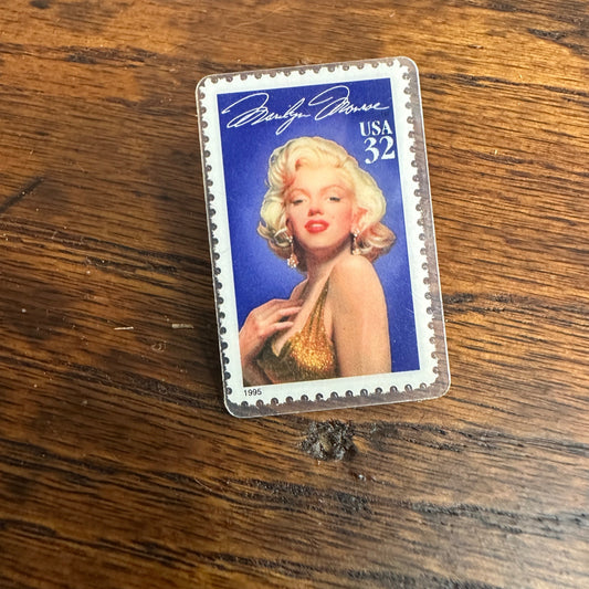 Vtg Marilyn Monroe Stamp 90s Collector Real US Postage Stamp Pin Hollywood 1995