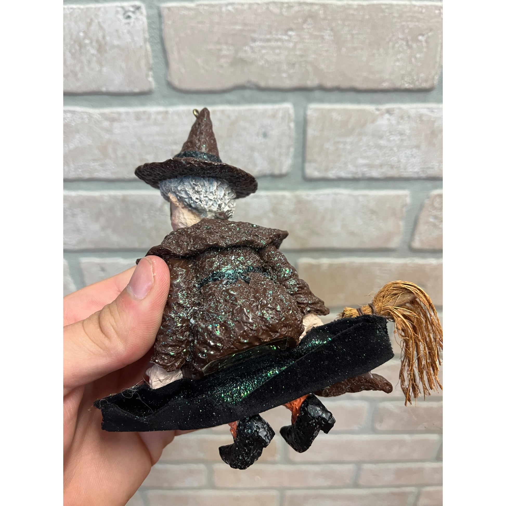 Linda Lindquist Baldwin Broomsnickle Witch Flying Broom 1997 Halloween By Enesco