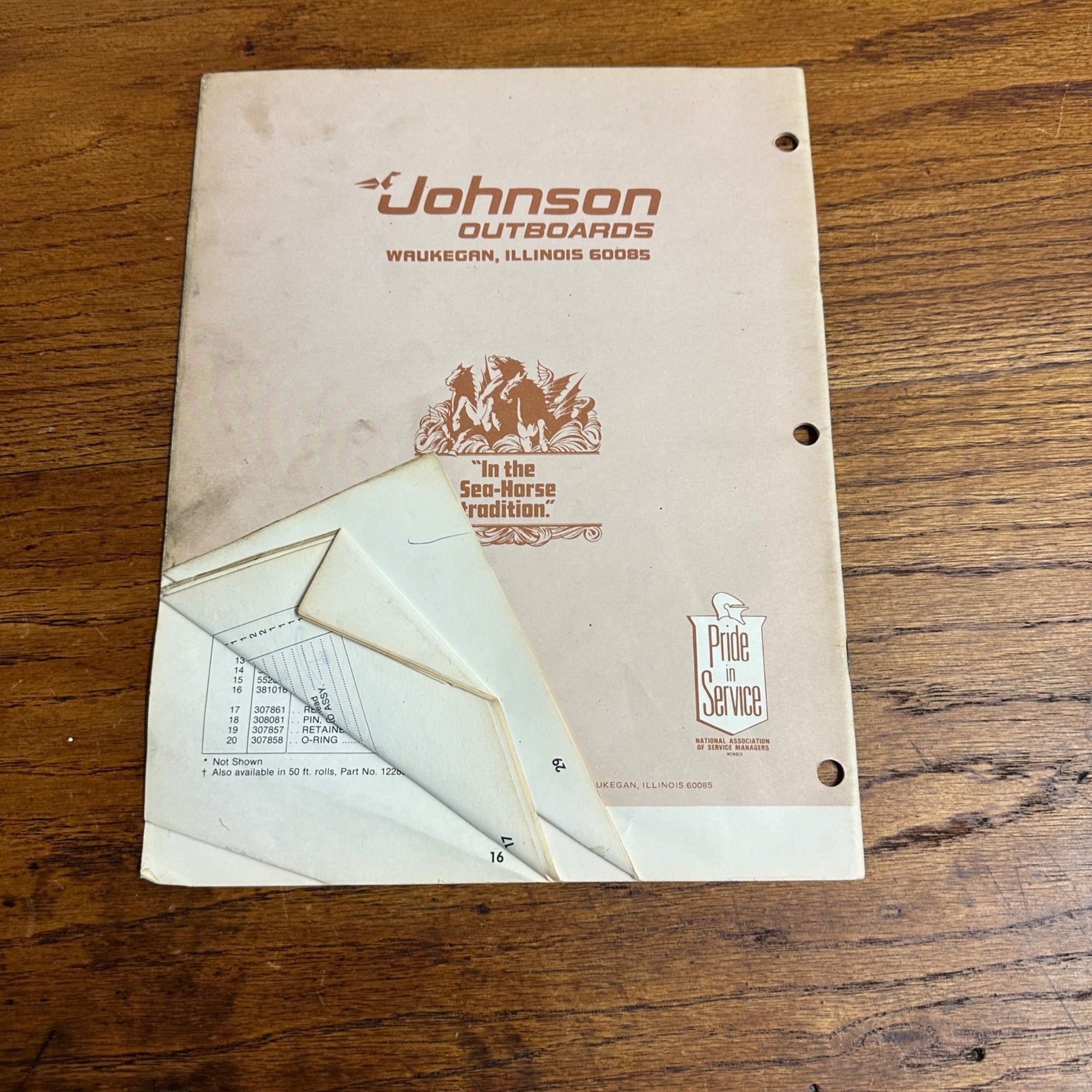 Johnson Outboard Service Parts Catalog 70HP 75HP J70ELCS J75ER (1980)
