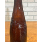 Vintage John Haas Brewing Co. Embossed Beer Bottle Ripon Wisconsin Amber Glass