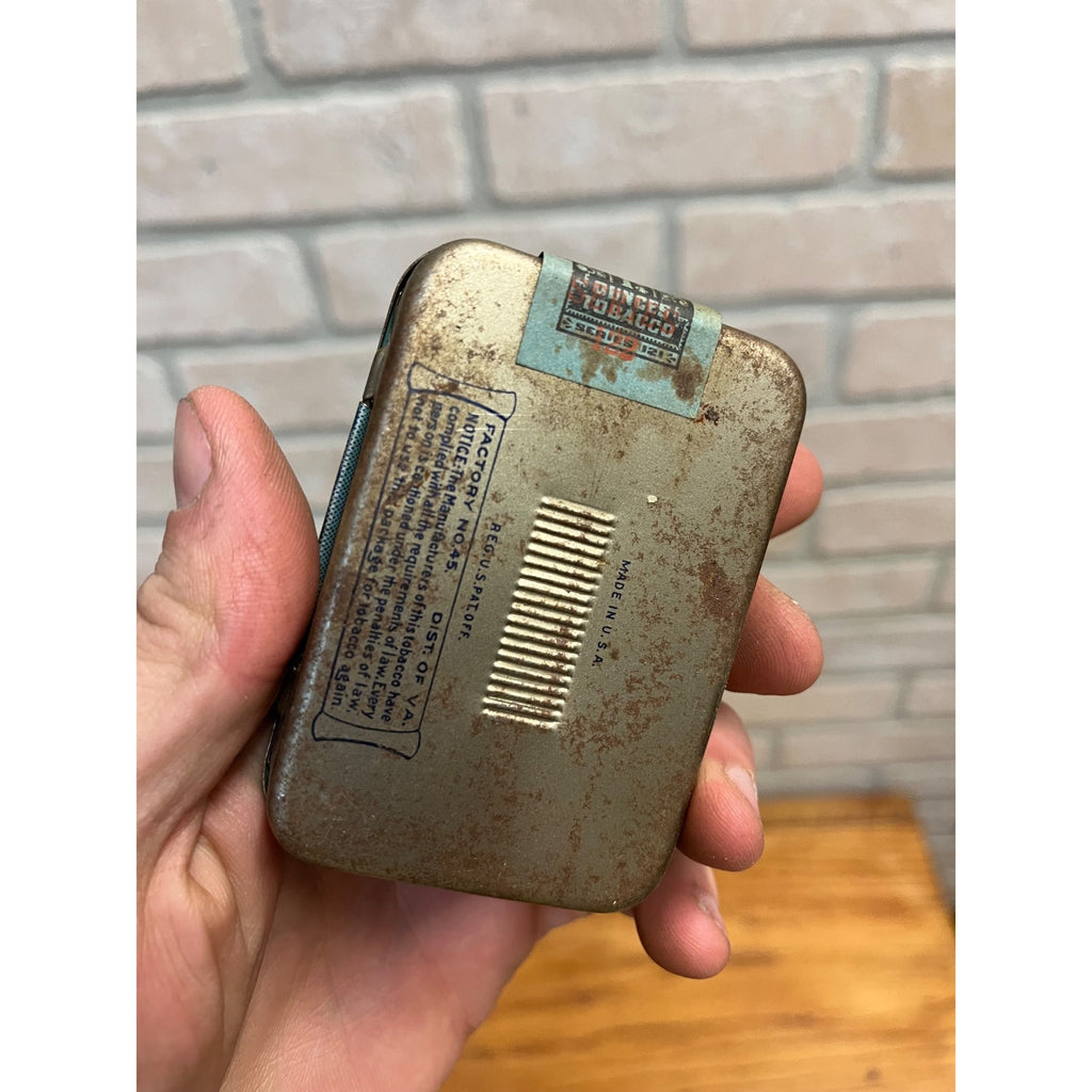 Edgeworth Extra High Grade Sliced Pipe Tobacco Tin: Pocket Size Tobacco Tin