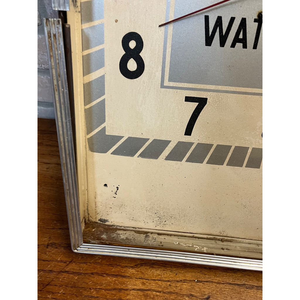 Vintage Gruen Watch Time Advertising Store Display Clock - As-Is