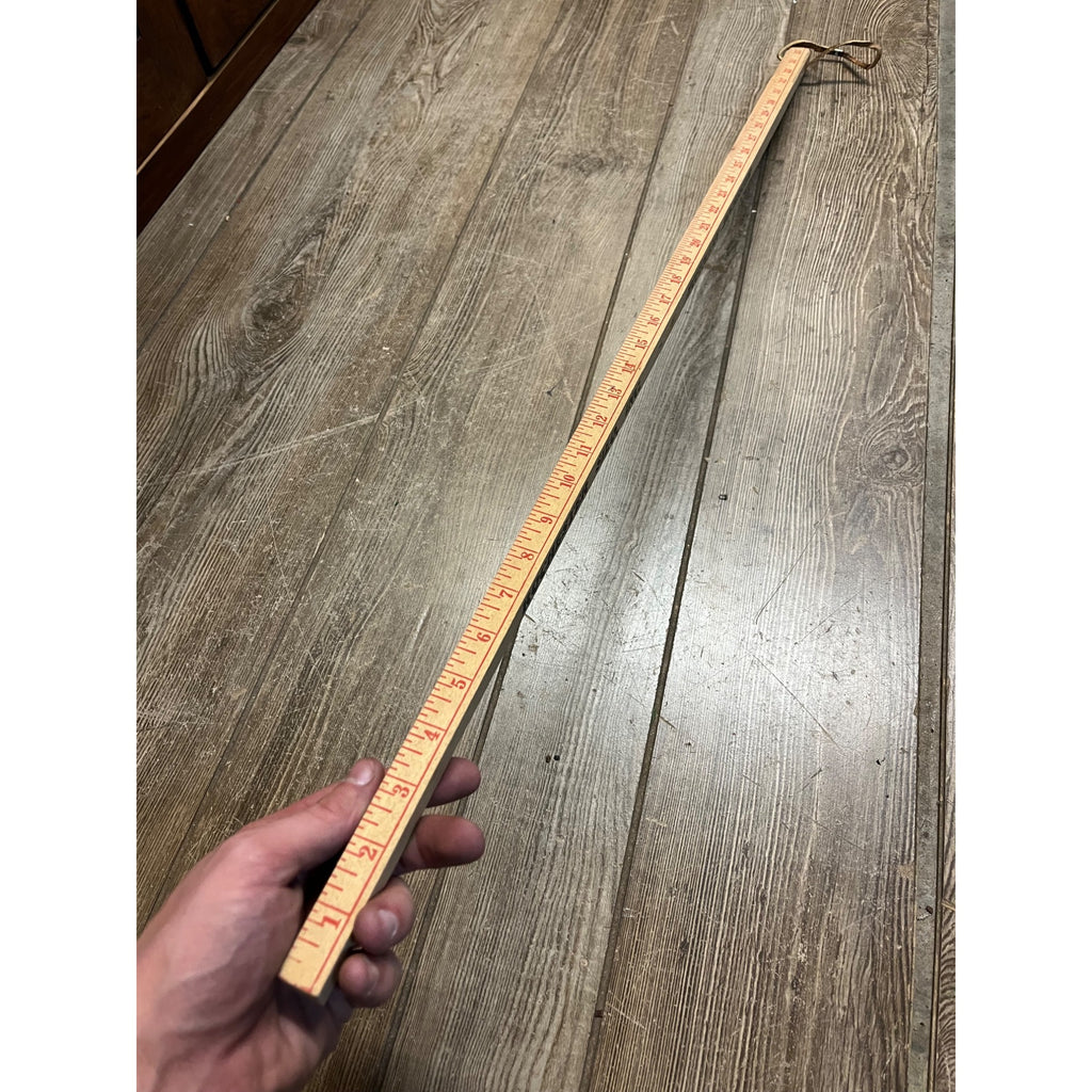 Vintage Rochester Silo MN Farm 36" Measuring Yardstick Wooden Walking Stick