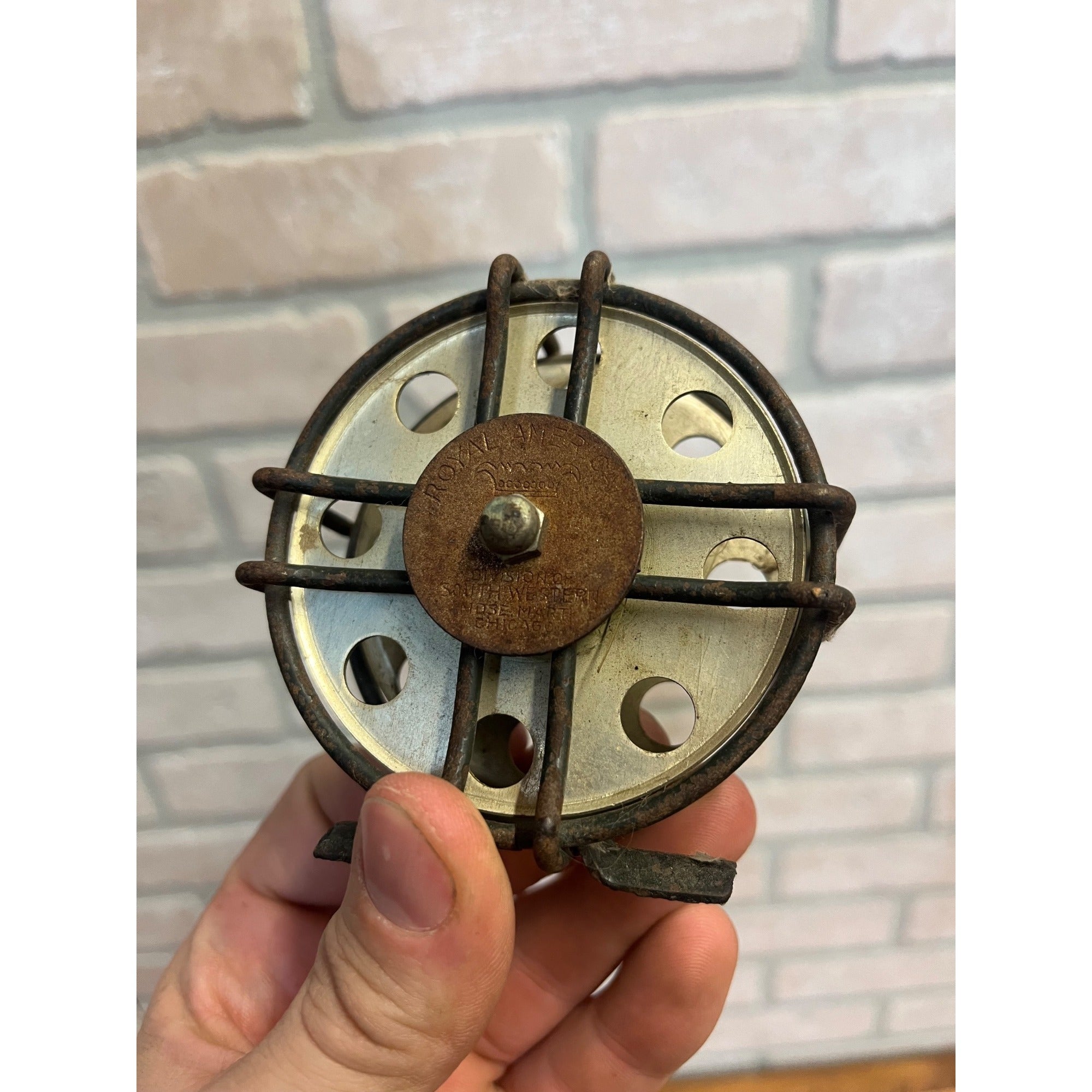 RARE Vintage SOUTHWESTERN MDSE ROYAL AMERICAN FLY REEL 3"