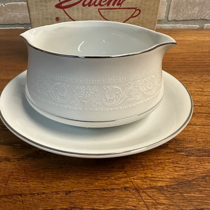 Salem Translucent Fine China NOS Gravy Boat  w/ Box