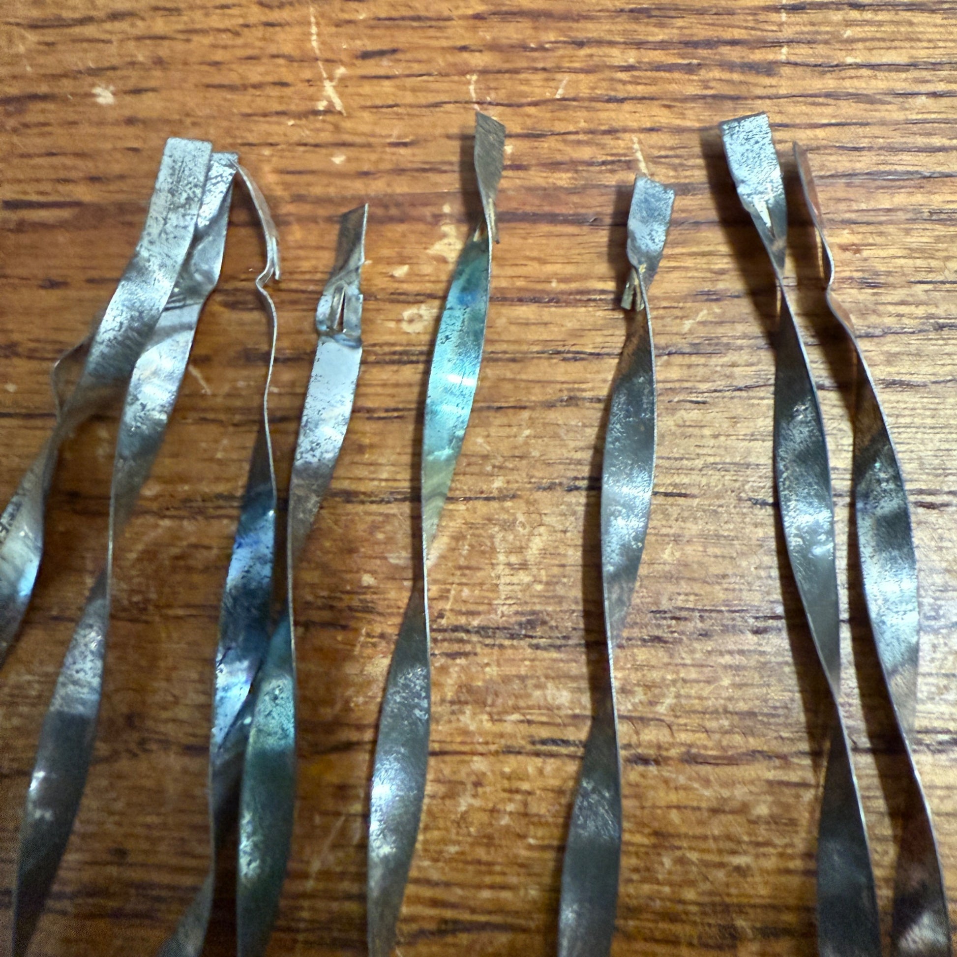 Vintage Christmas Ornaments Twirlers Red & White & Teal Assorted Lot