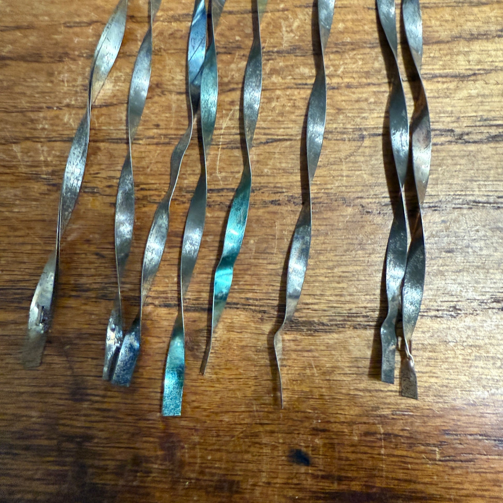 Vintage Christmas Ornaments Twirlers Red & White & Teal Assorted Lot