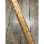 Vintage Lufkin Seamstress Ruler #7127 Tapered 45" Long Brass Bound Ends - USA