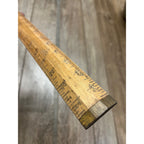 Vintage Lufkin Seamstress Ruler #7127 Tapered 45" Long Brass Bound Ends - USA