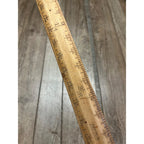 Vintage Lufkin Seamstress Ruler #7127 Tapered 45" Long Brass Bound Ends - USA