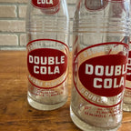 Vintage 1950s Double Cola 8oz ACL Glass Soda Bottle