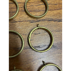 Vintage Café Curtain Rings Antique Brass Finish 1-1/2" Diameter Lot 15pcs
