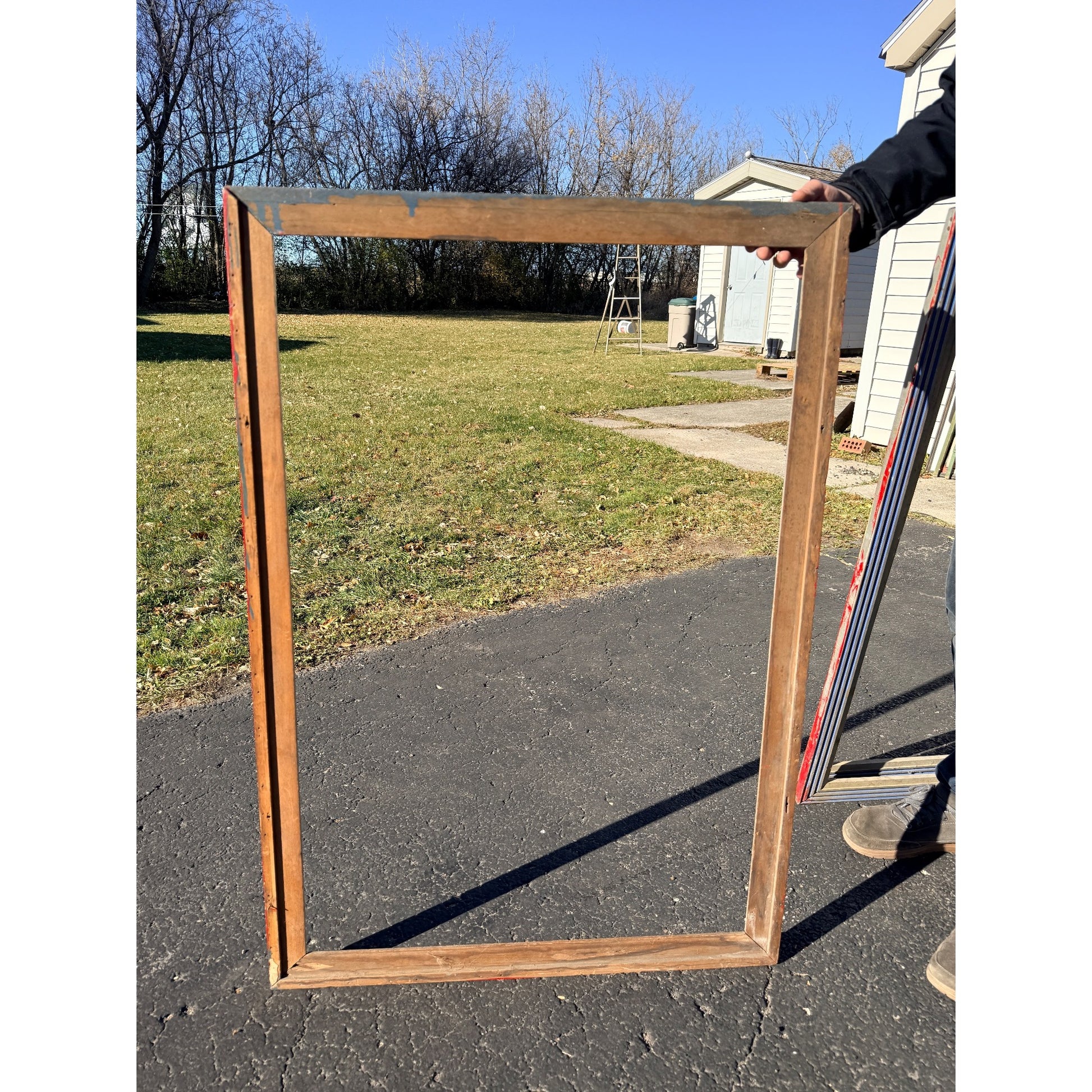 Art Deco Marquee Poster Display Frame Case Lot (4) Movie Theater Vintage Antique