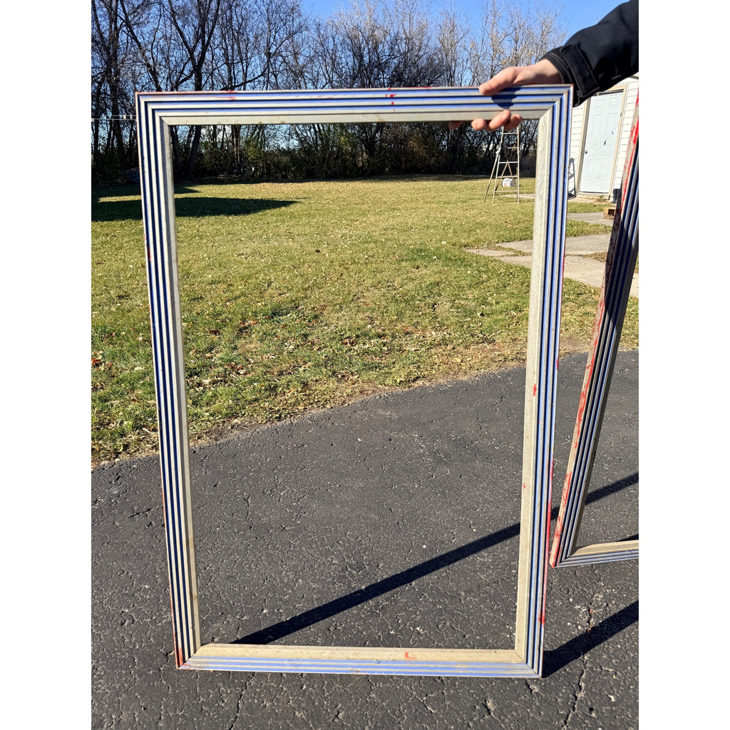 Art Deco Marquee Poster Display Frame Case Lot (4) Movie Theater Vintage Antique