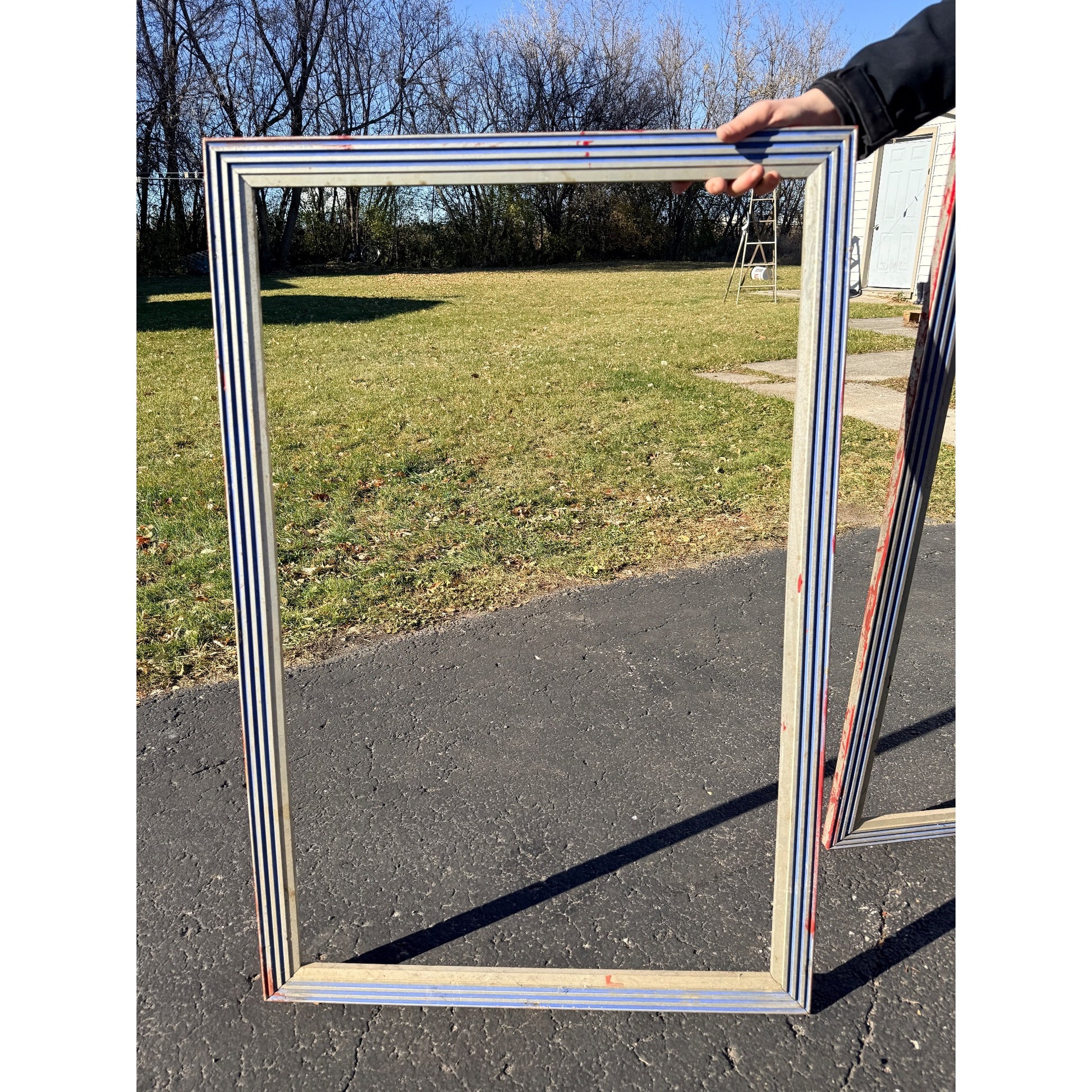 Art Deco Marquee Poster Display Frame Case Lot (4) Movie Theater Vintage Antique