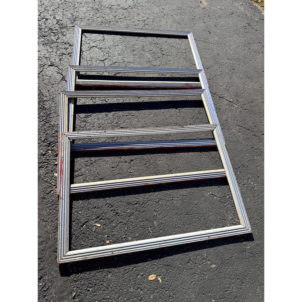 Art Deco Marquee Poster Display Frame Case Lot (4) Movie Theater Vintage Antique