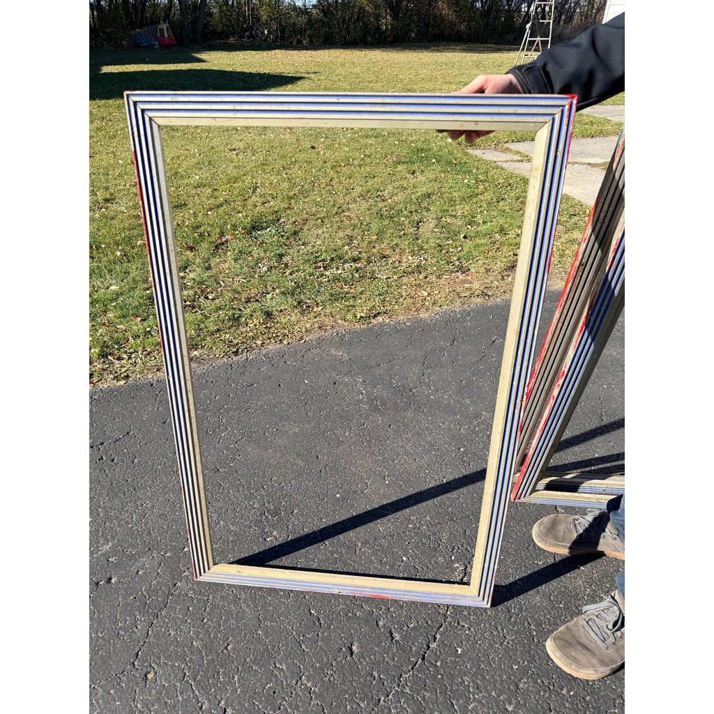 Art Deco Marquee Poster Display Frame Case Lot (4) Movie Theater Vintage Antique