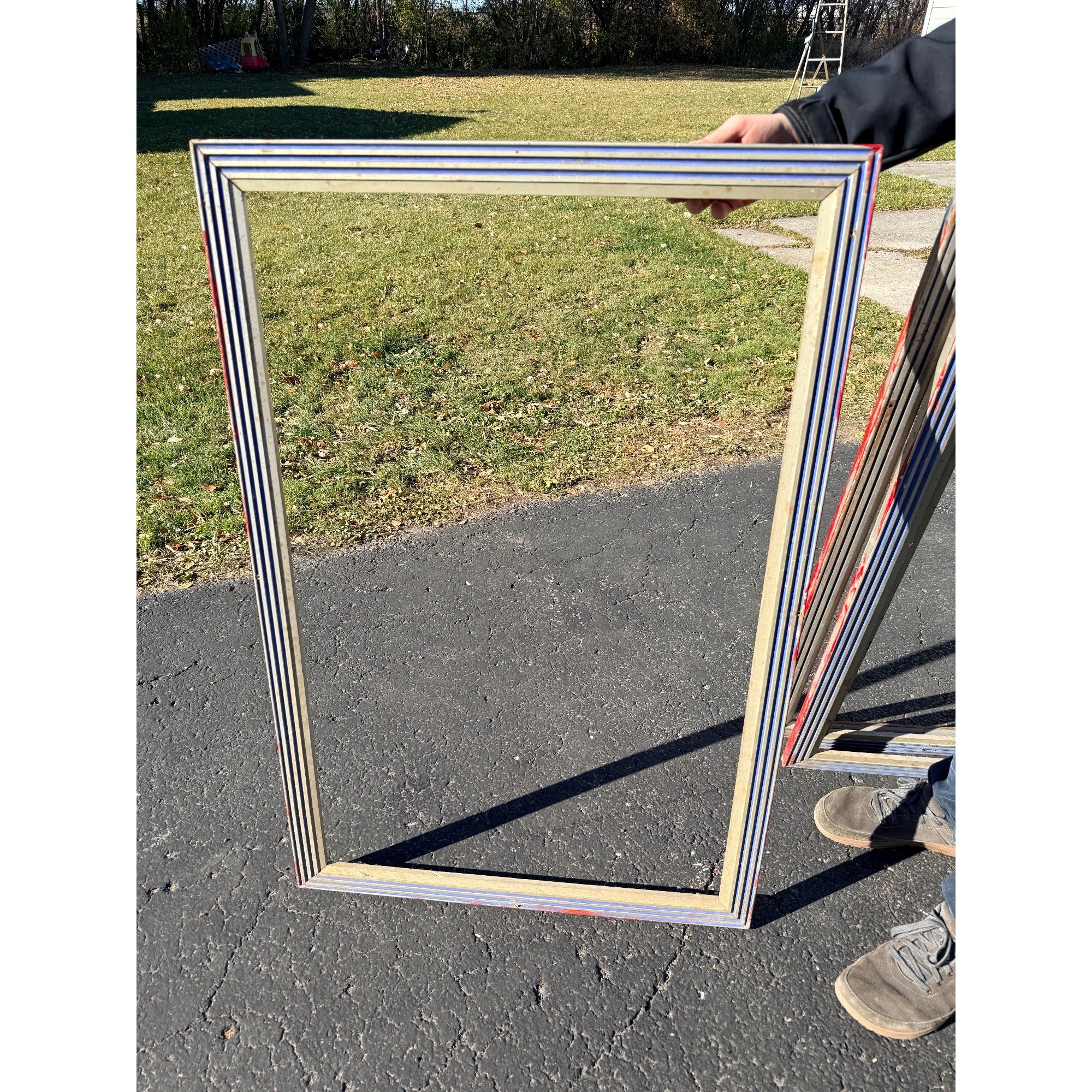 Art Deco Marquee Poster Display Frame Case Lot (4) Movie Theater Vintage Antique