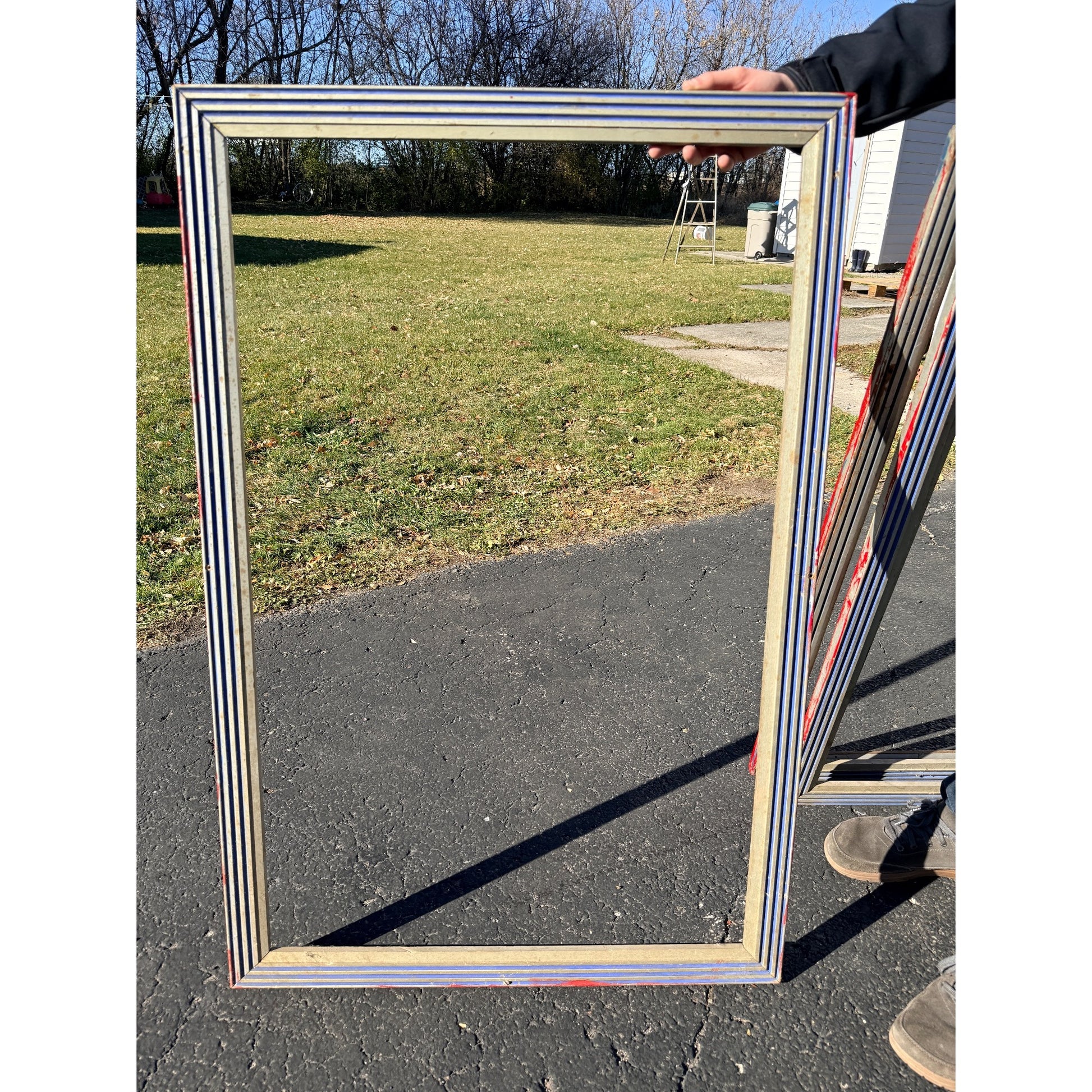 Art Deco Marquee Poster Display Frame Case Lot (4) Movie Theater Vintage Antique