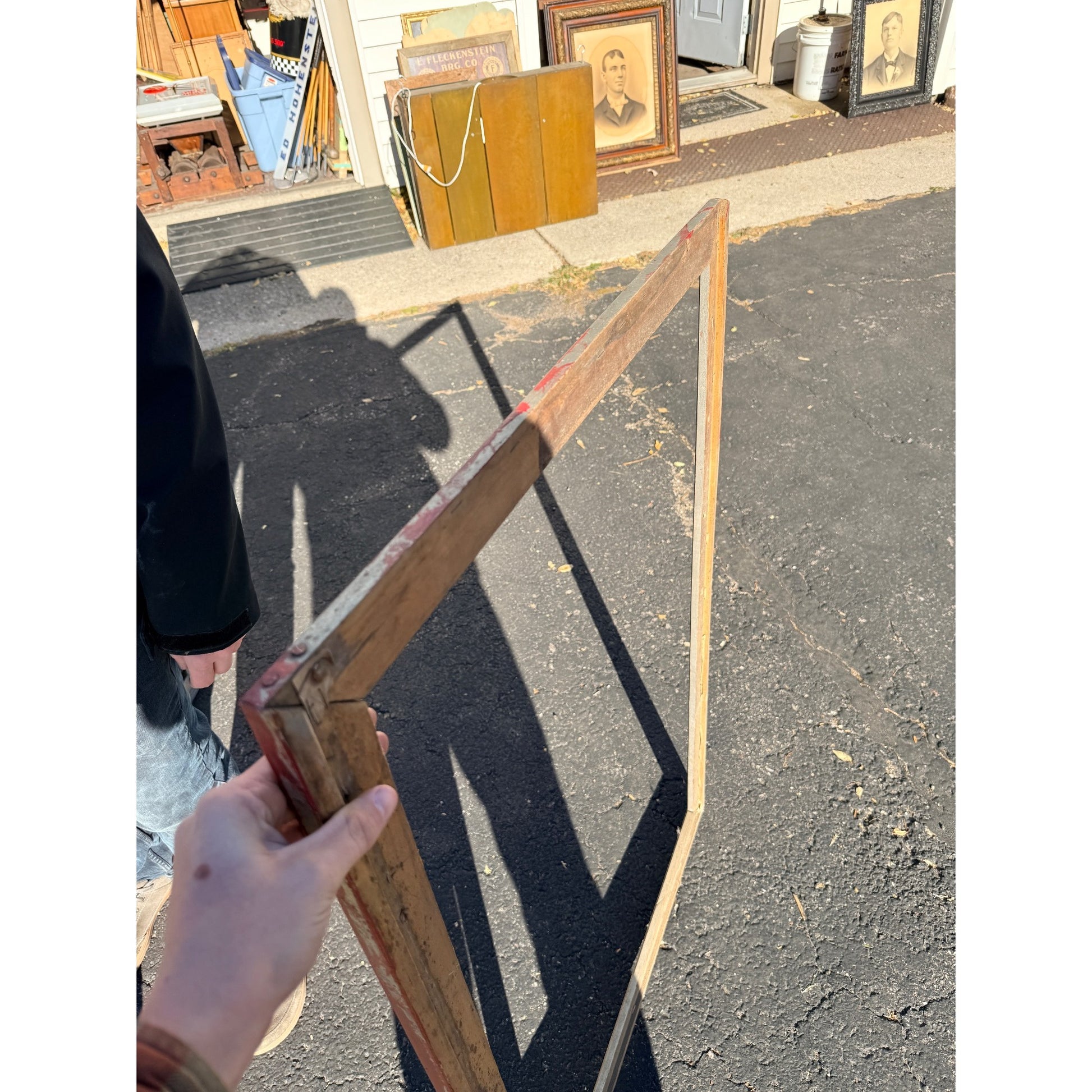 Art Deco Marquee Poster Display Frame Case Lot (4) Movie Theater Vintage Antique