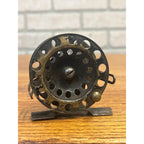 Antique Metal Fly Fishing Reel Circa 1920's Angling Early Tacklebox Gear