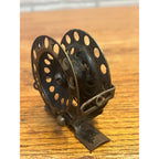 Antique Metal Fly Fishing Reel Circa 1920's Angling Early Tacklebox Gear