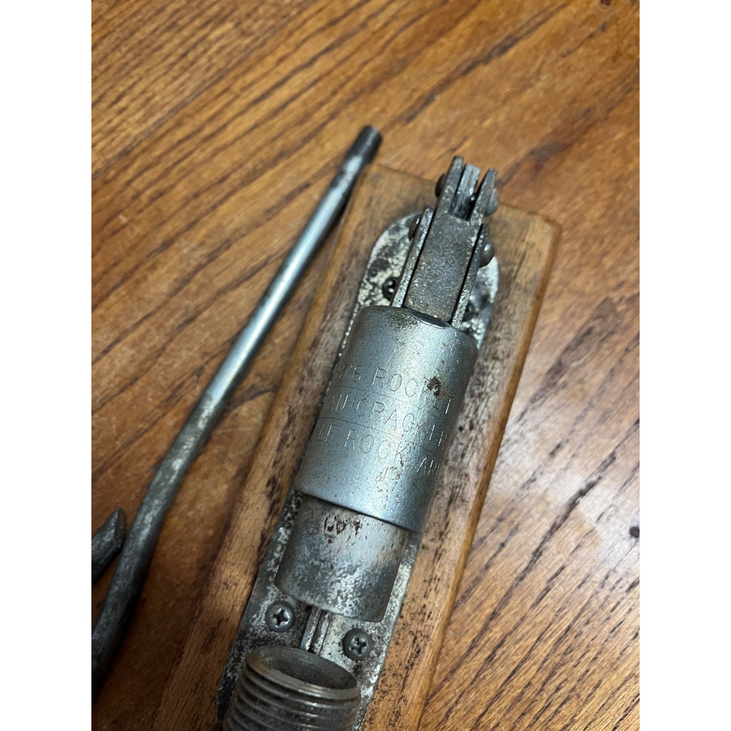 Vintage Reeds Rocket Metal Nut Cracker in Original Box