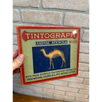 Vintage Early 1900s Tintograph Animal Stencils w/ Box Victorian Baumgarten Baltimore