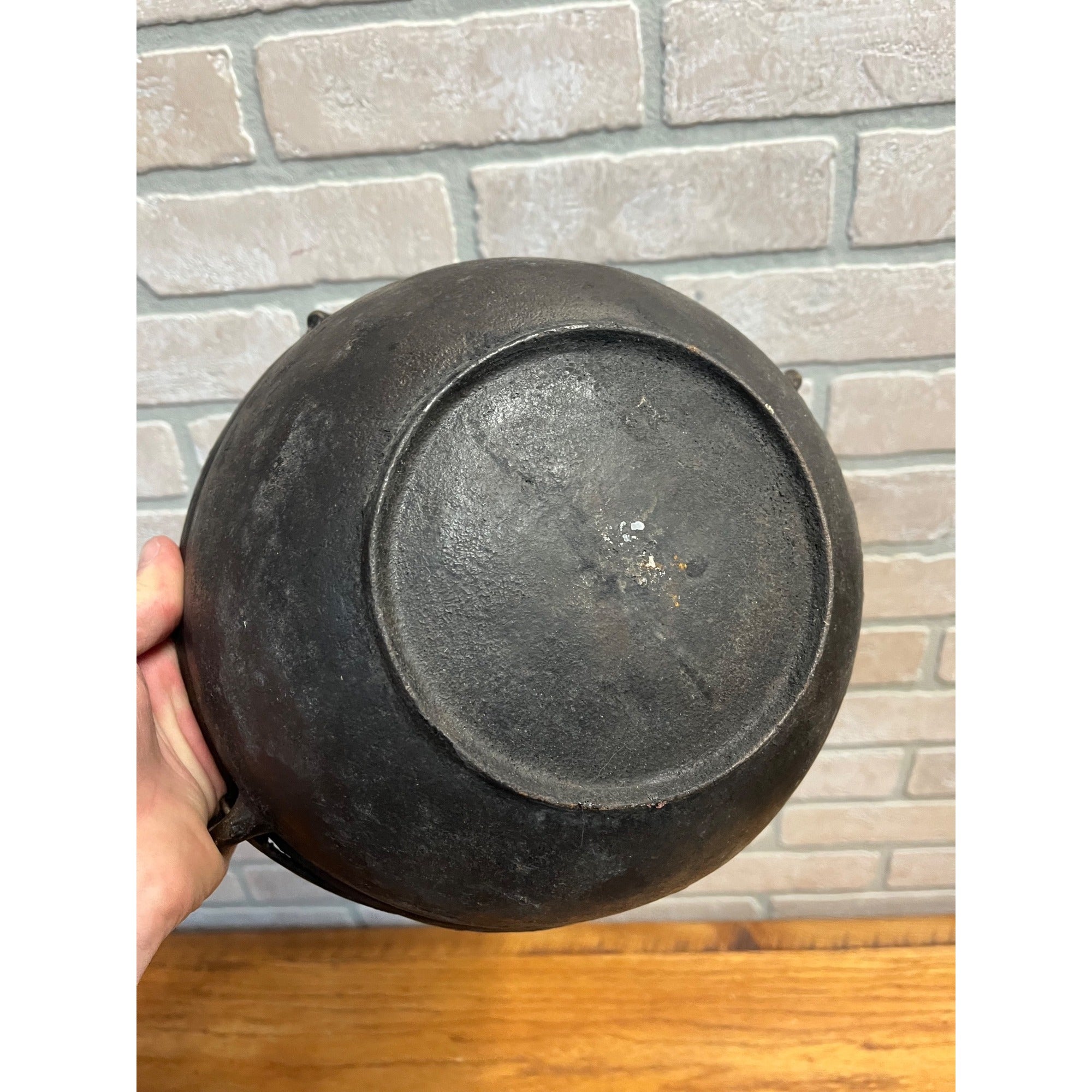 Antique 19th c. Cast Iron Gate Marked 1800s Cowboy Kettle Camping Cookware Pot