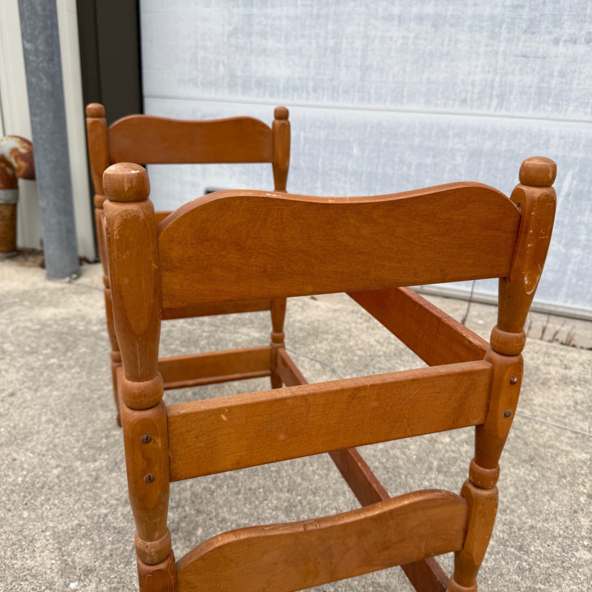 Vintage Child’s Toy Doll Bunk Beds American Girl Doll Size Wooden