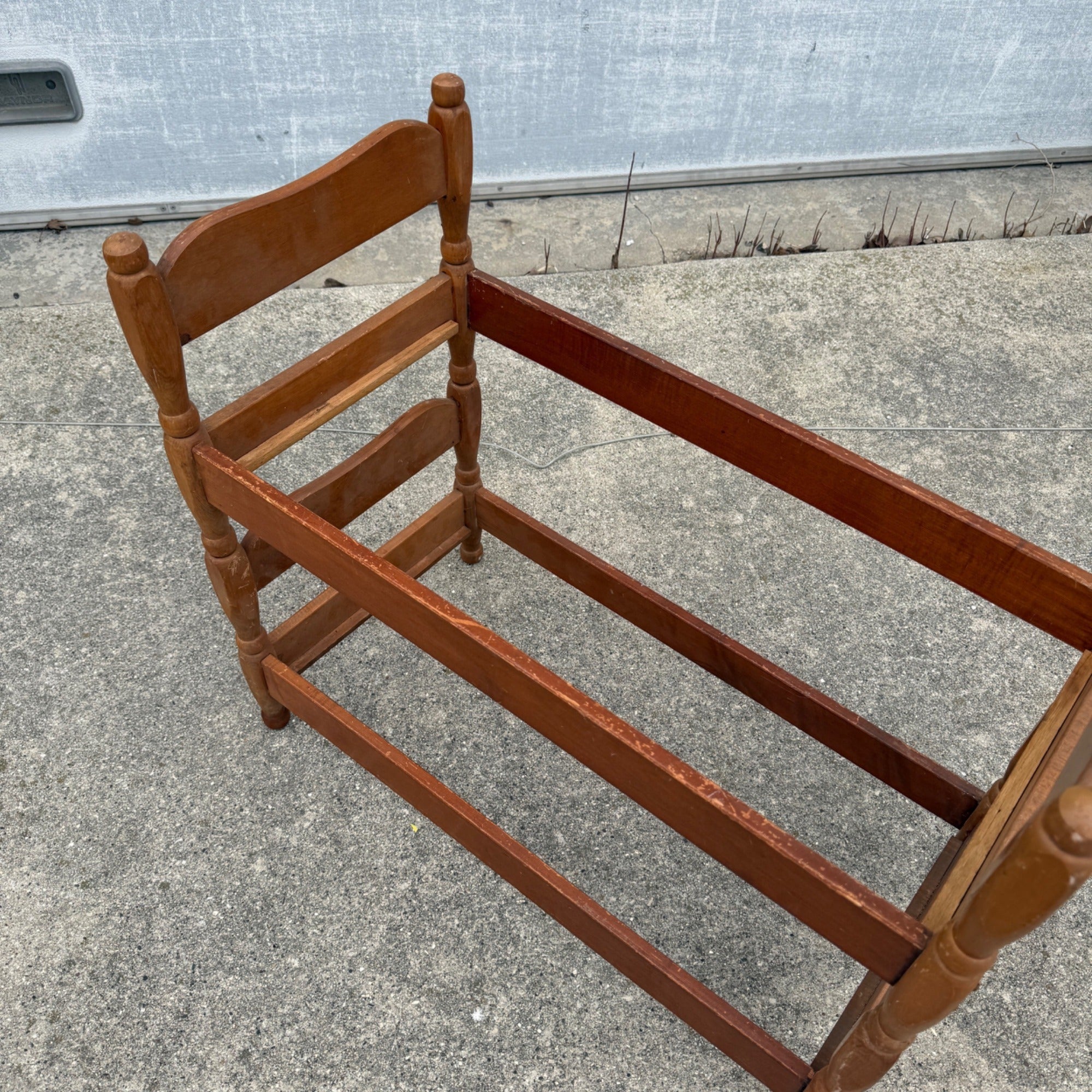 Vintage Child’s Toy Doll Bunk Beds American Girl Doll Size Wooden