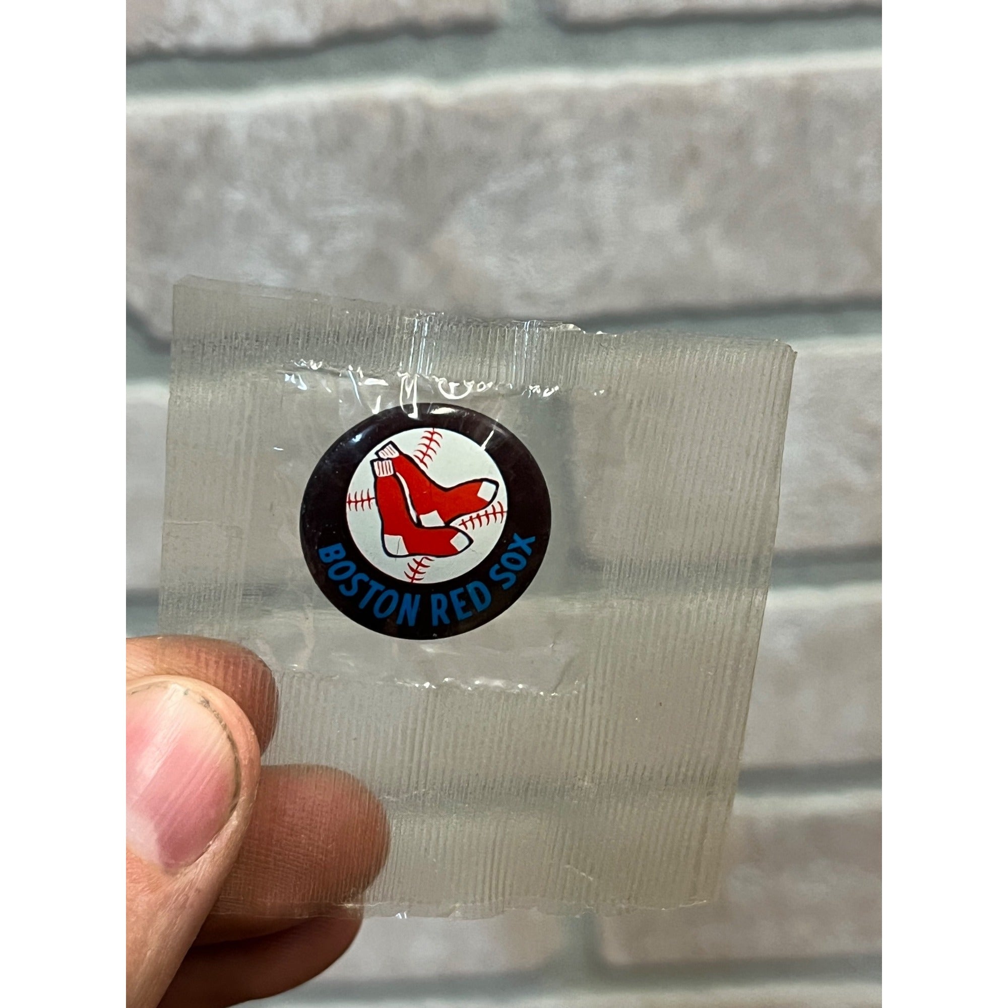 Vintage 1968 Boston Red Sox Rold Gold Pretzels  7/8" Pin Button Pinback SEALED