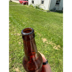 Antique 1900s  Amber Pabst Brewing Company Milwaukee Bottle Embossed