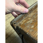 Antique 1890s Oak Telephone 3-Bar Magneto Ringer Box Old Phone Vintage
