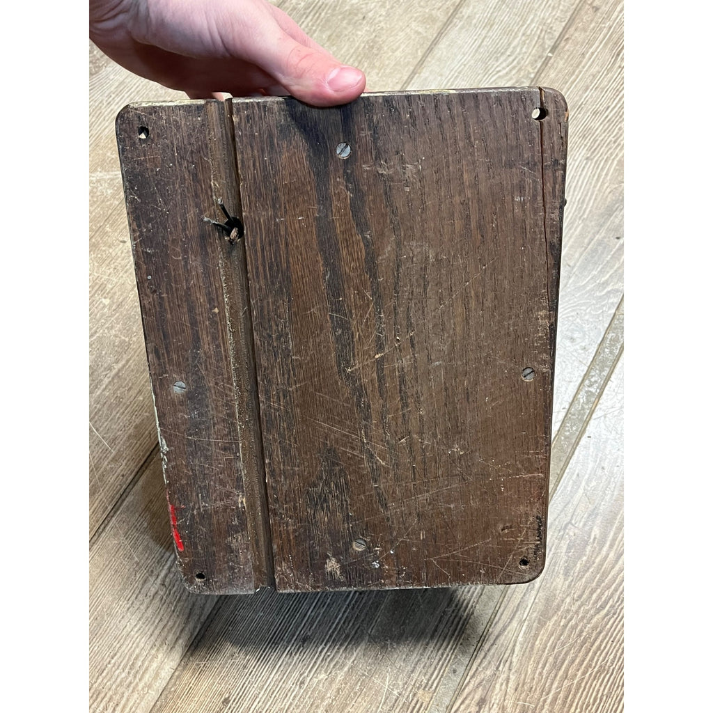 Antique 1890s Oak Telephone 3-Bar Magneto Ringer Box Old Phone Vintage