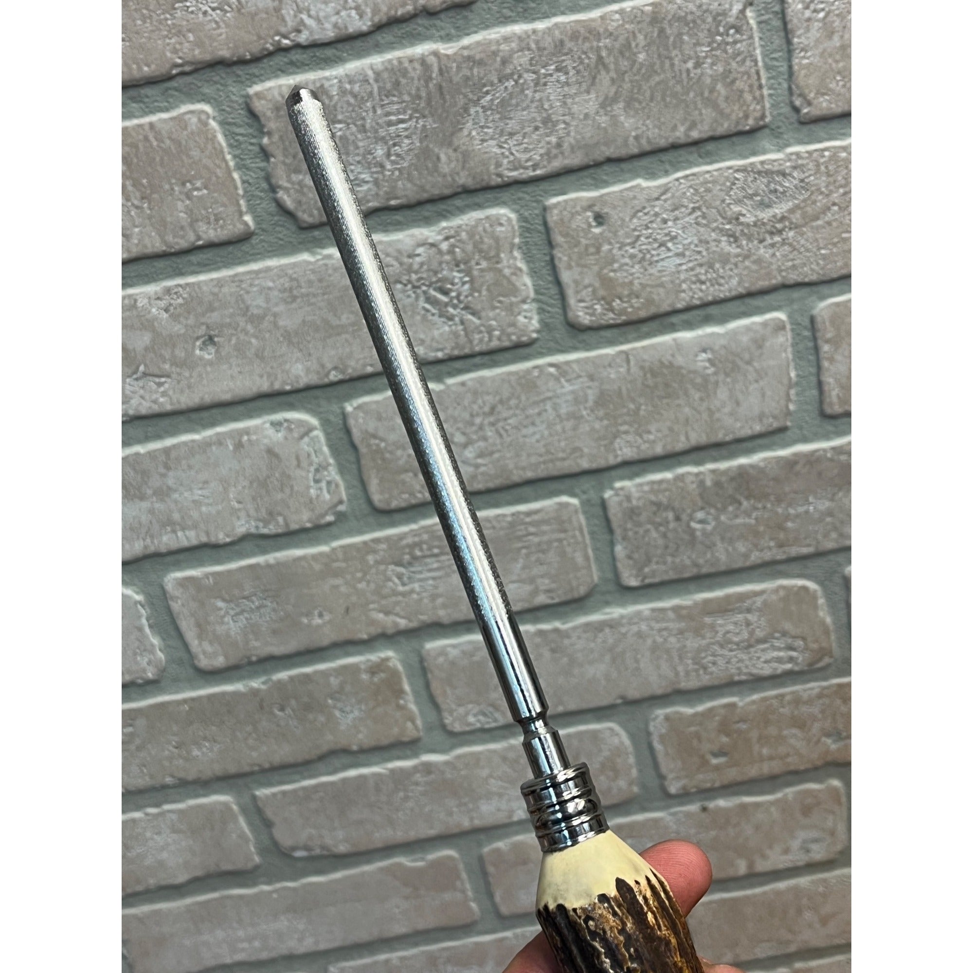 Vintage Stag Horn Deer Antler Sheffield England Stainless Steel Cutlery Carving Set