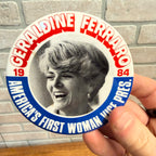 Geraldine Ferraro 1984 Campaign Button Pin America's First Woman Vice President