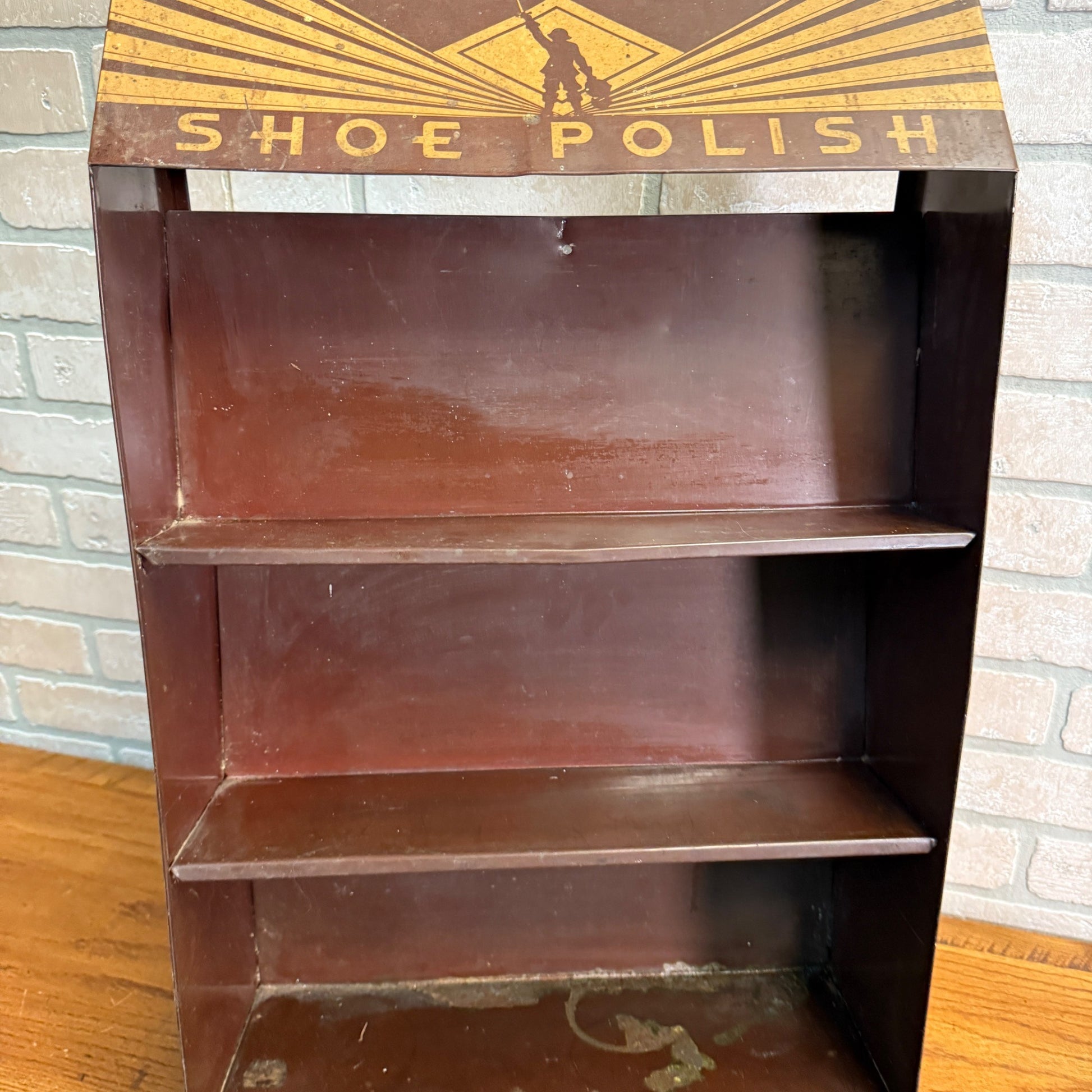 1930's Art Deco Cavalier Shoe Polish Store Rack Display Musketeer Graphics