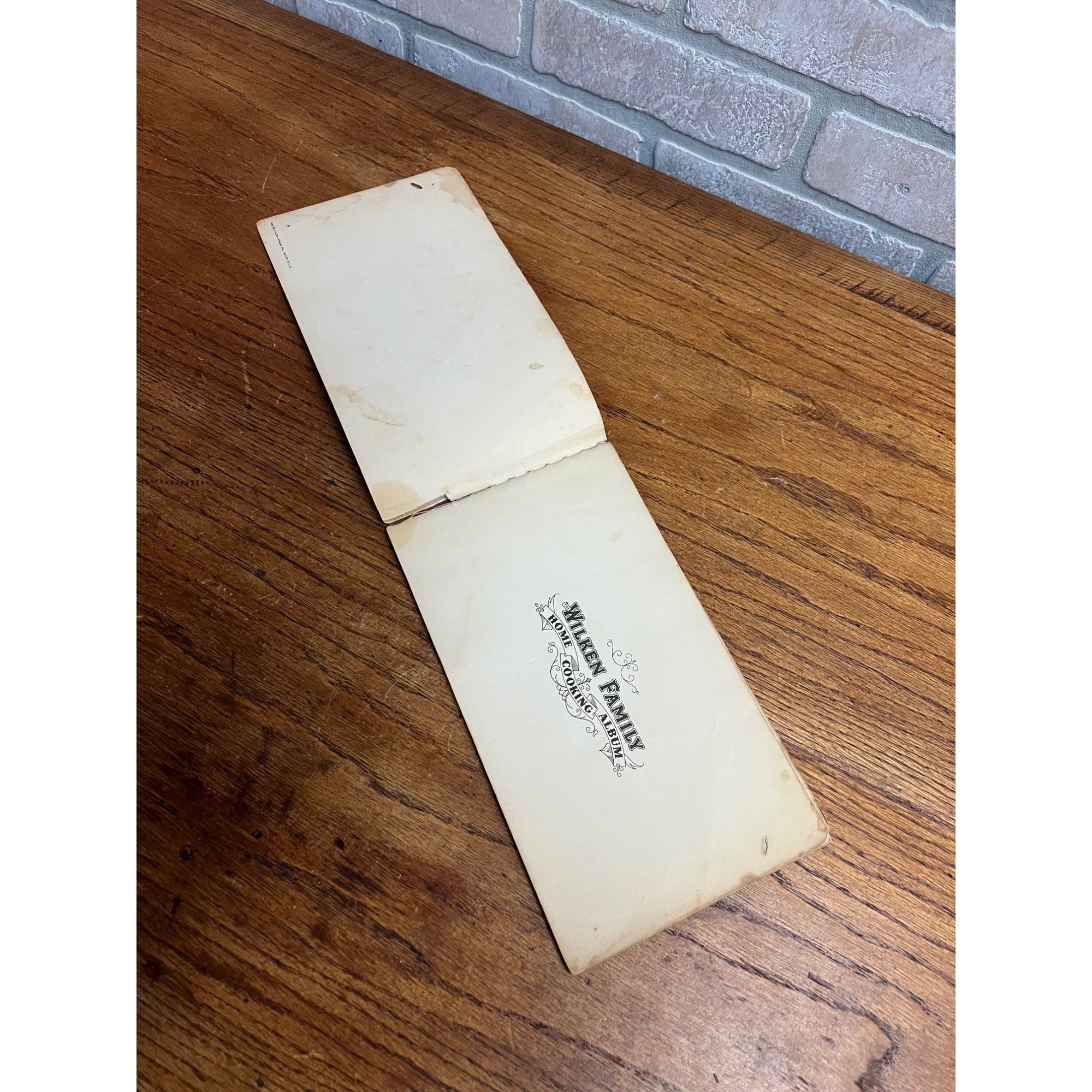 Vintage c1935 Wilken Family Home Cooking Album Cook Book Recipes