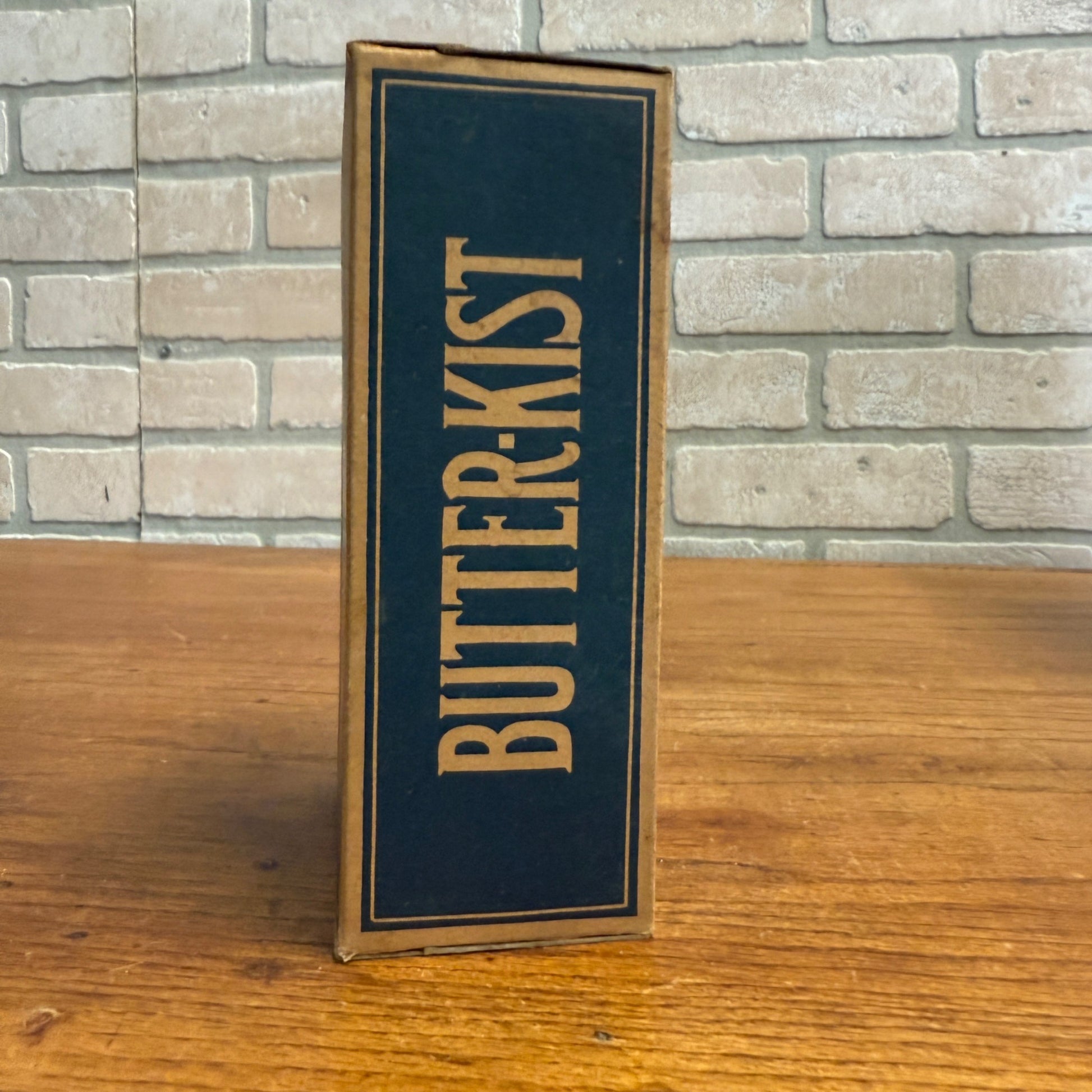 Vintage Butter-Kist Popcorn Box Early Movie Theater Kitchen Decor Cardboard