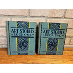 Vintage Children's Book Art Stories Book One & Three 1935 Homeschool Education