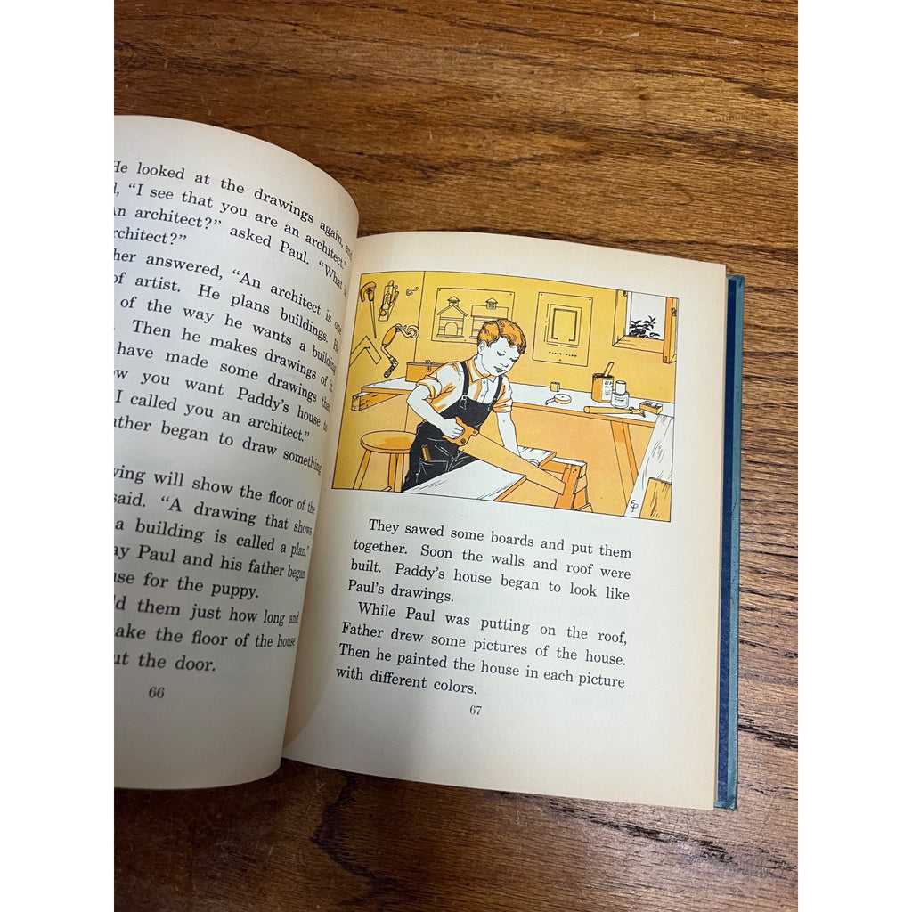 Vintage Children's Book Art Stories Book One & Three 1935 Homeschool Education