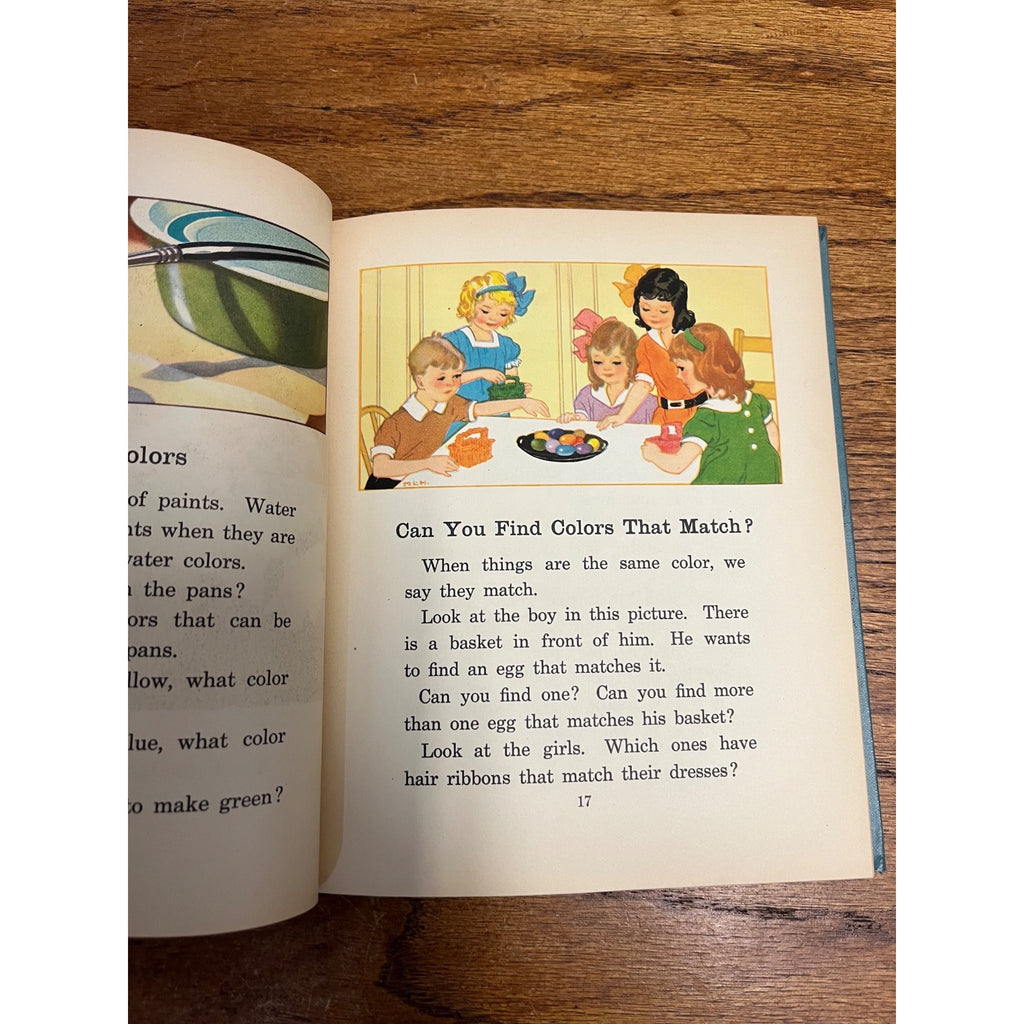 Vintage Children's Book Art Stories Book One & Three 1935 Homeschool Education