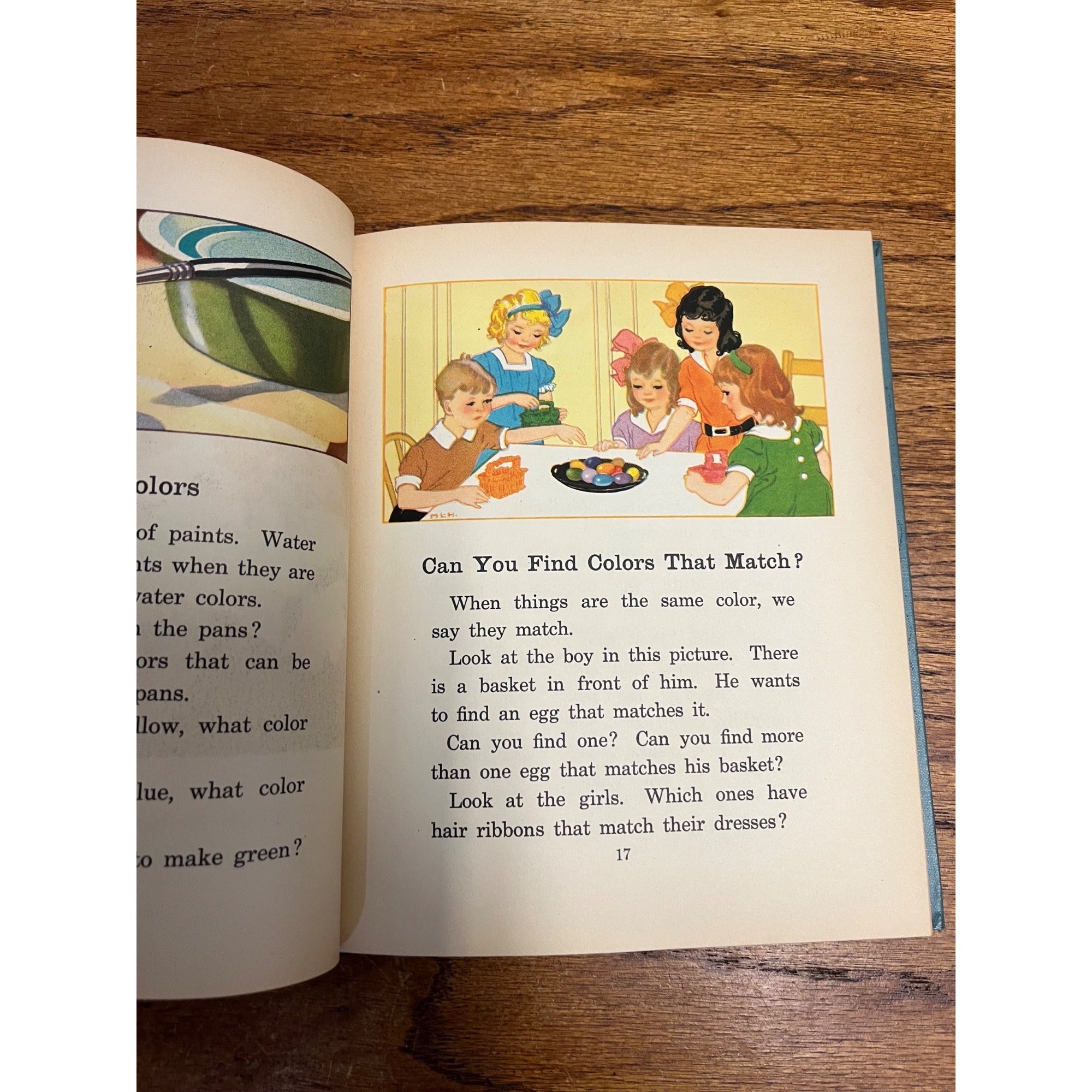Vintage Children's Book Art Stories Book One & Three 1935 Homeschool Education