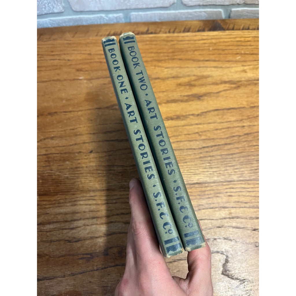 Vintage Children's Book Art Stories Book One & Three 1935 Homeschool Education