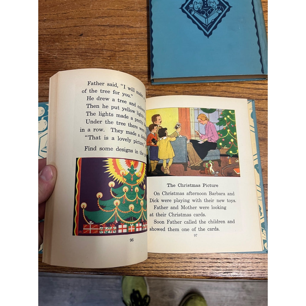 Vintage Children's Book Art Stories Book One & Three 1935 Homeschool Education