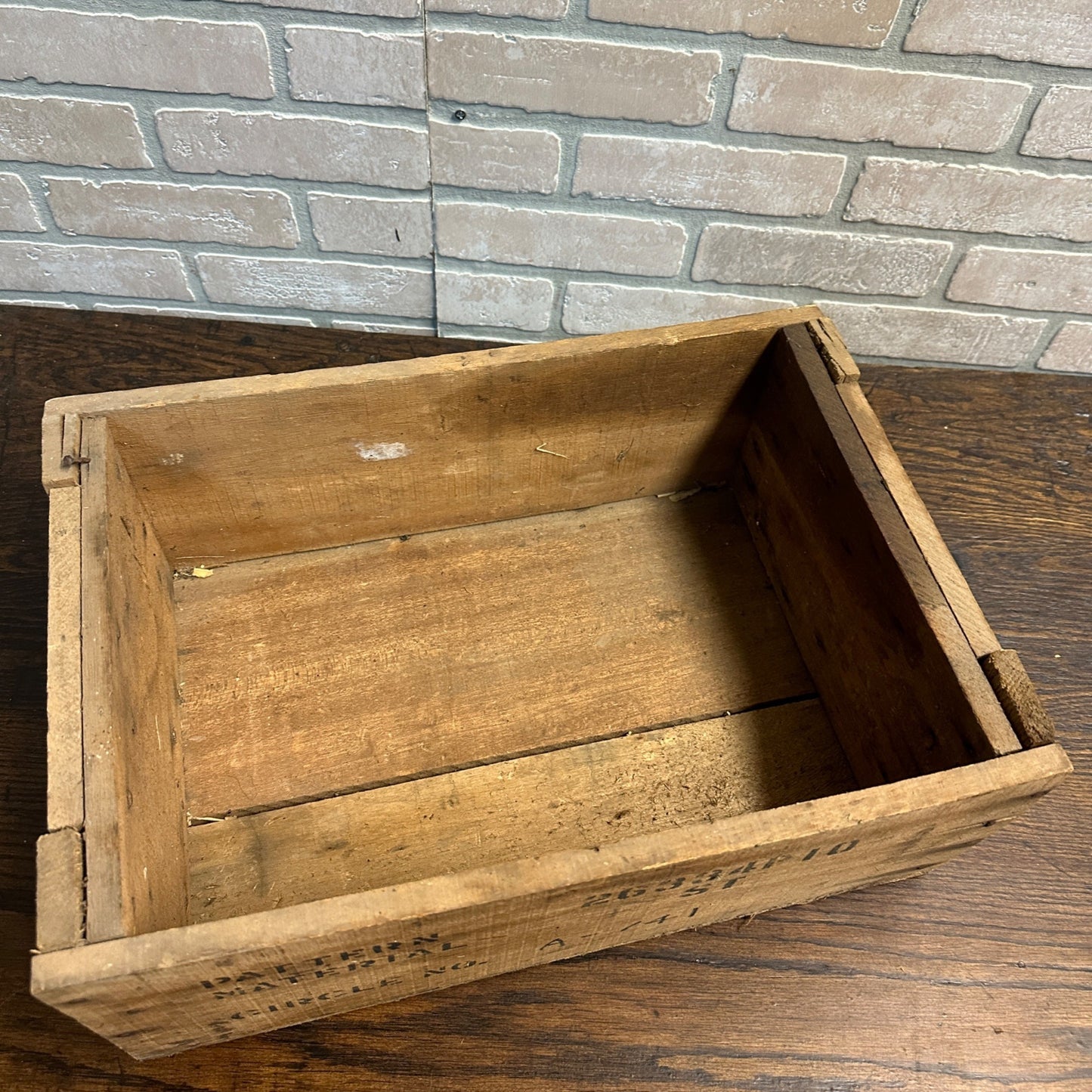 Vintage Industrial Heavy Wooden Shipping Crate Box Liasson Steampunk