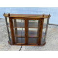 Vintage Curio Butler Wall Hanging Glass & Wood Cabinet Mid-Century MCM