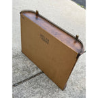Vintage Curio Butler Wall Hanging Glass & Wood Cabinet Mid-Century MCM